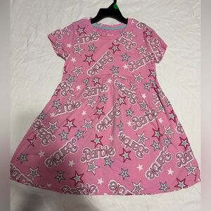 Barbie Pink Starry Graphic Dress